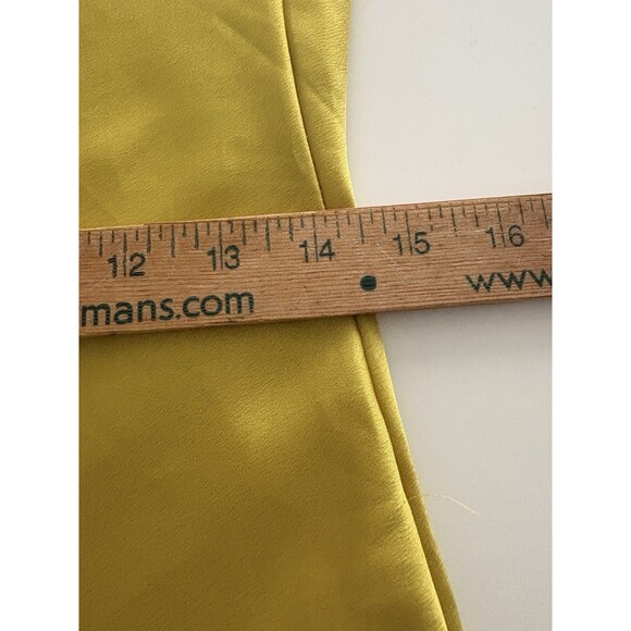 Sbetro Slip Dress Size Small Gold Silky Spaghetti Strap Forest Fairy Whimsigoth - Picture 12 of 14